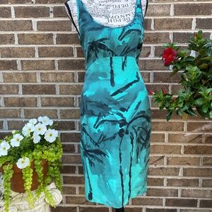 **CLEARANCE** DIESEL Black Gold Label, Size XS extra small Printed Ocean Dress